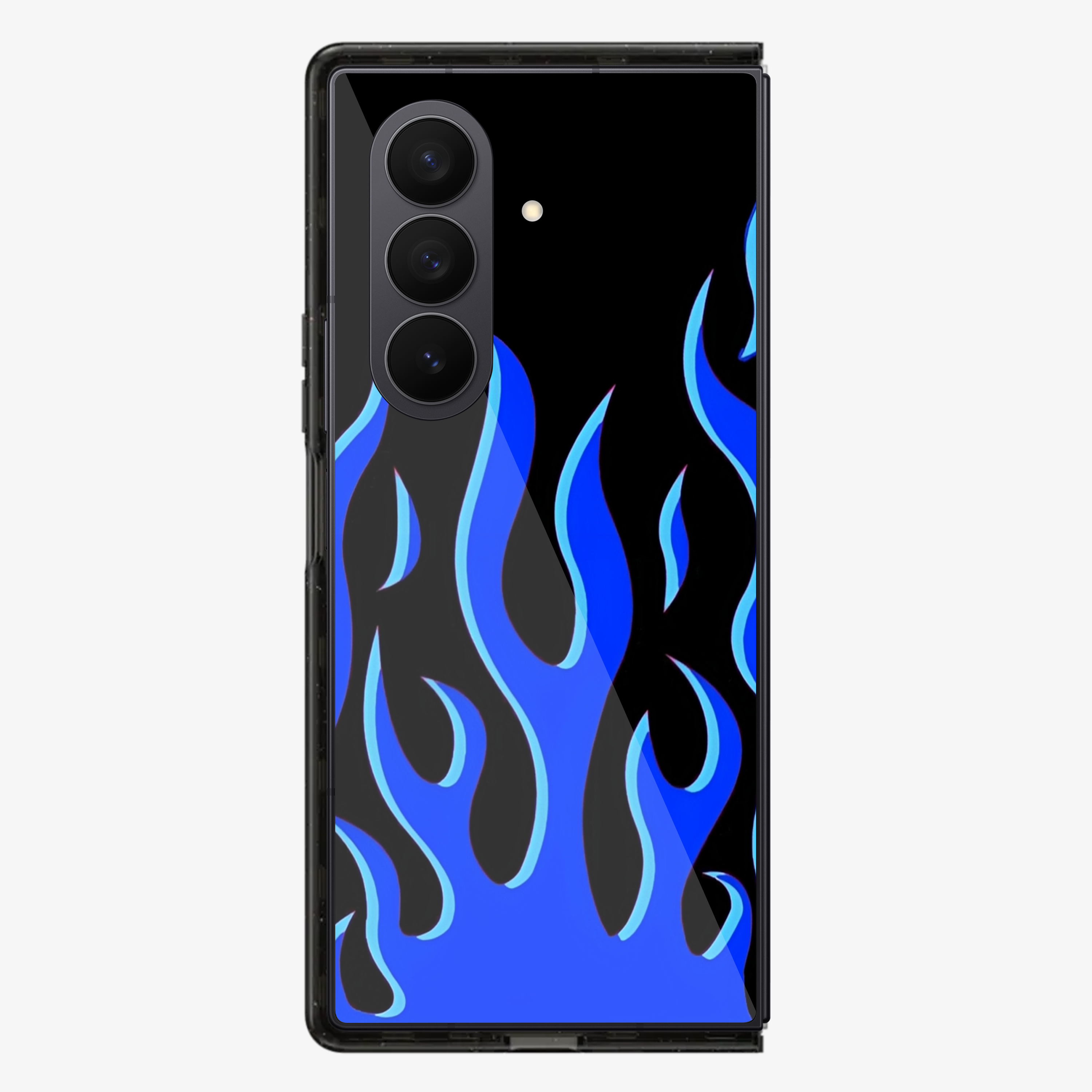 Flame | Blue Samsung Z Fold Phone Case