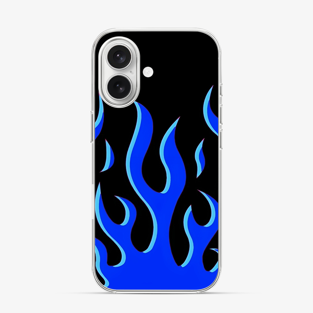 Flame | Blue iPhone 16 Case