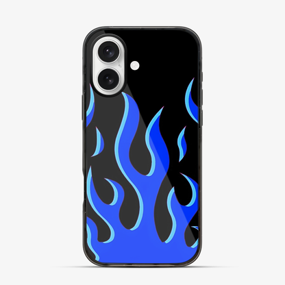 Flame | Blue iPhone 16 Case