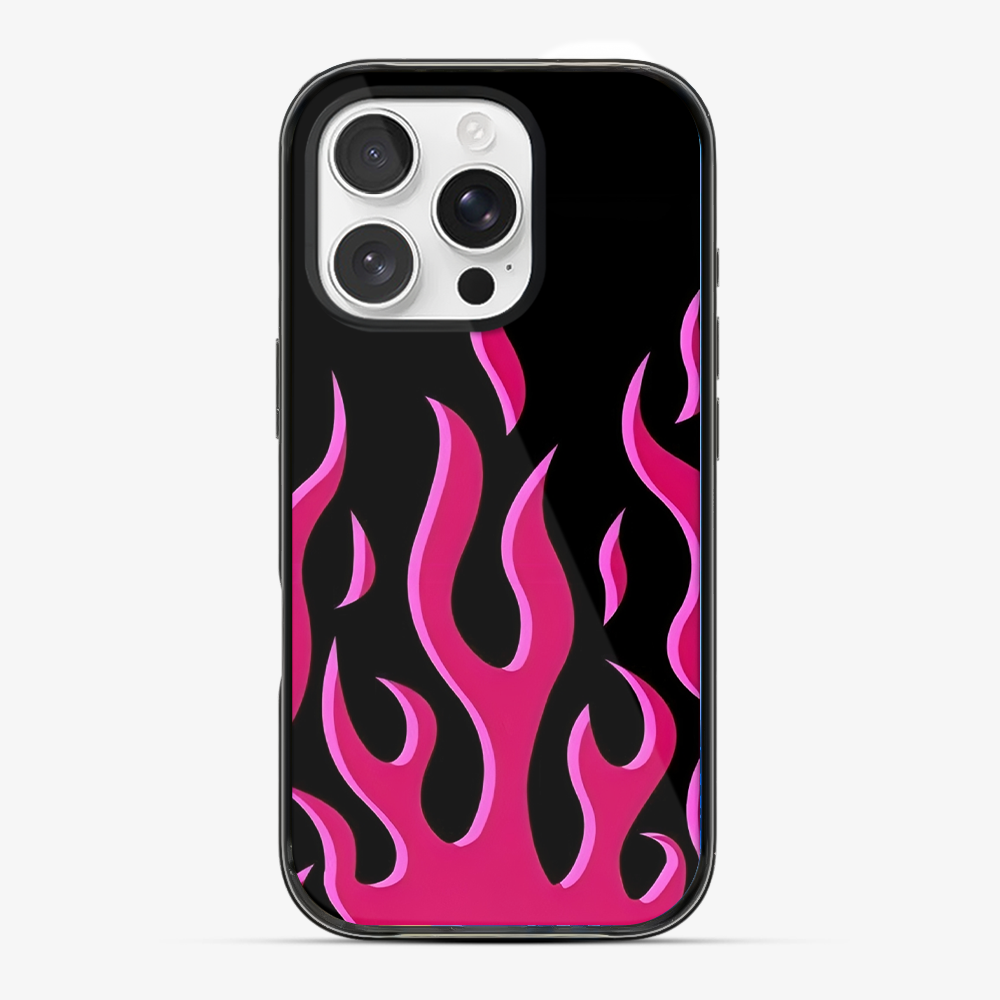 Flame Phone Case | Pink Anti Yellow Silicone Case