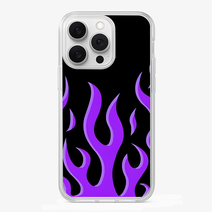 Flame Phone Case | Purple Glass Case
