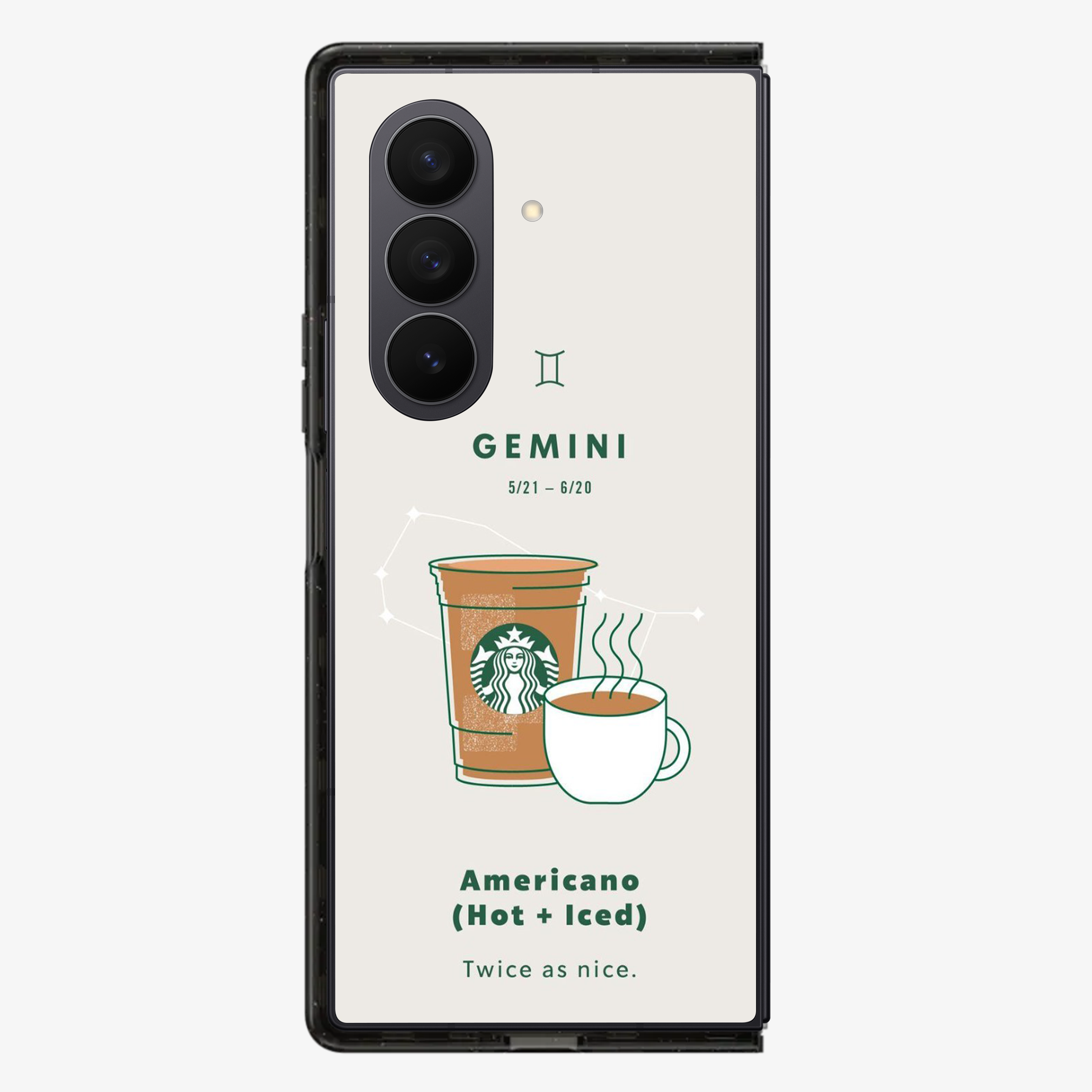 Gemini | Starbucks Samsung Z Fold Phone Case