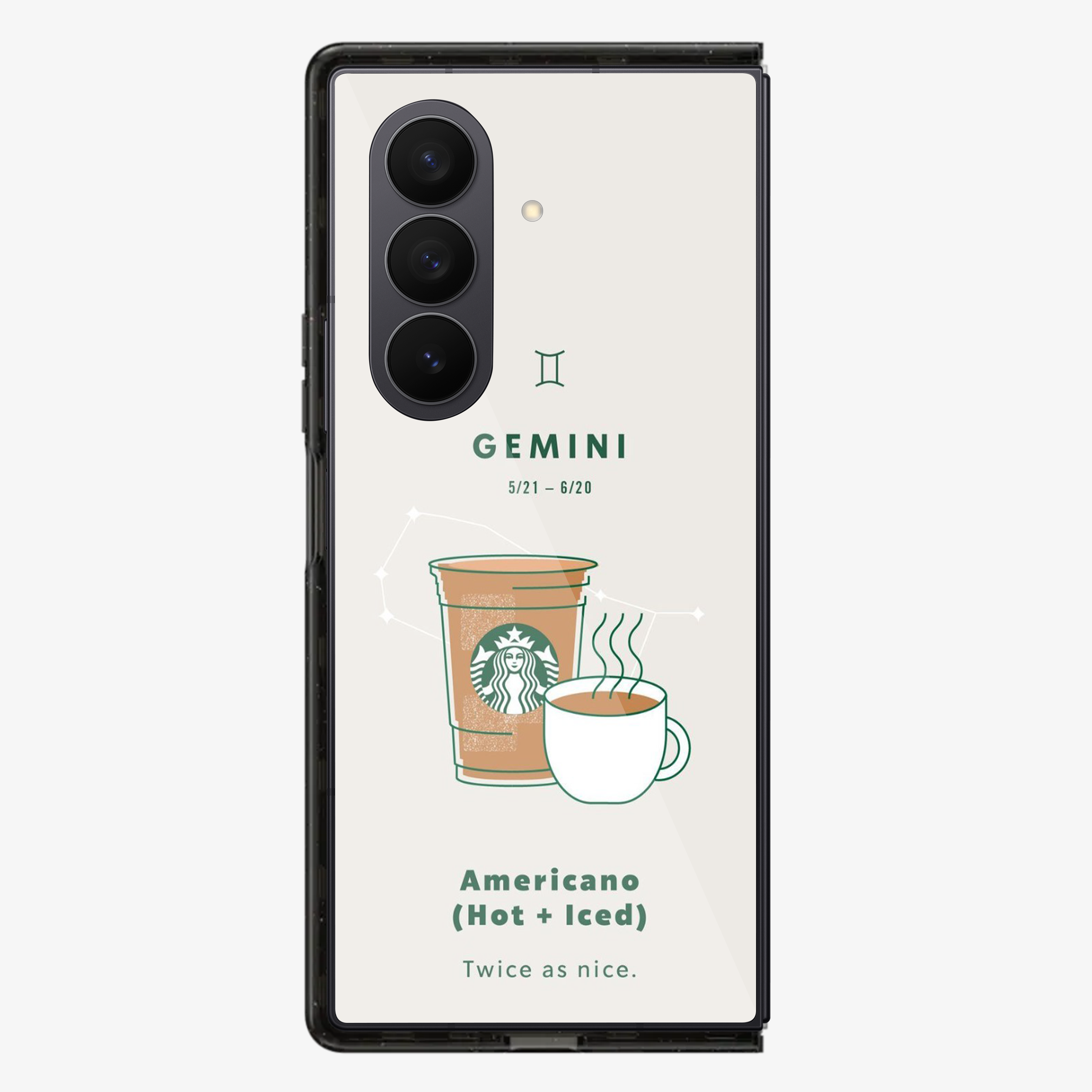 Gemini | Starbucks Samsung Z Fold Phone Case