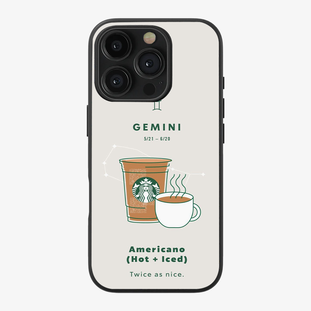 Gemini Phone Case | Starbucks Clear Silicone Case