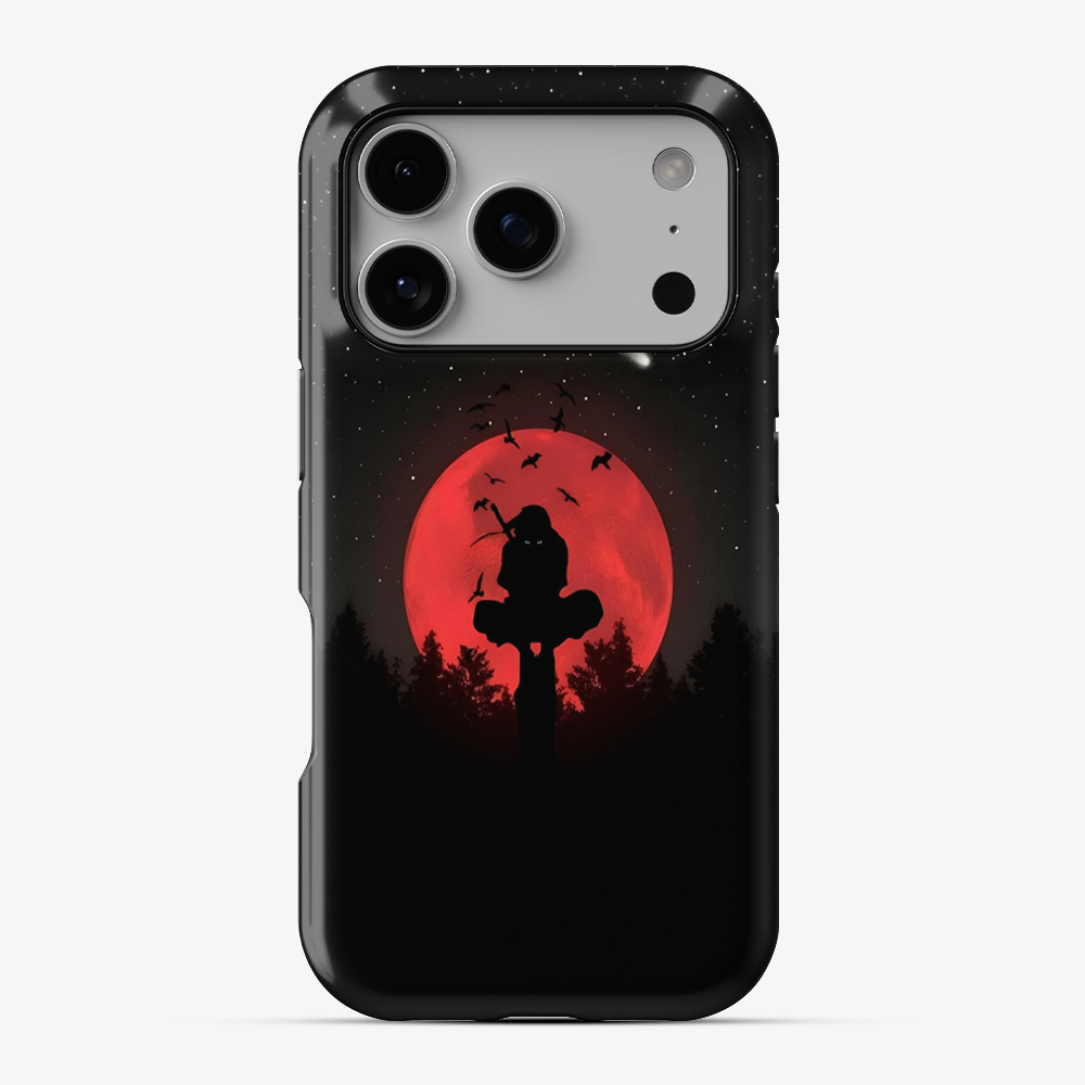 Anime Itachi Over a Moon Phone Case