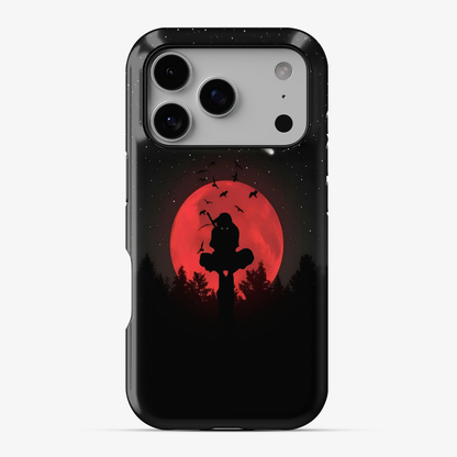 Anime Itachi Over a Moon Phone Case