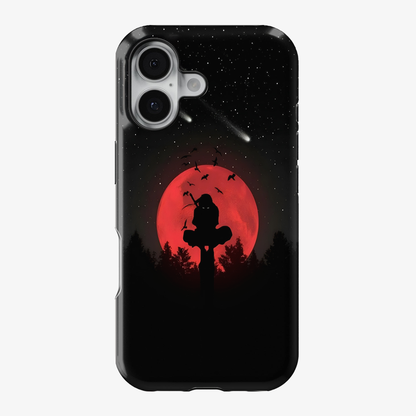 Anime Itachi Over a Moon Phone Case