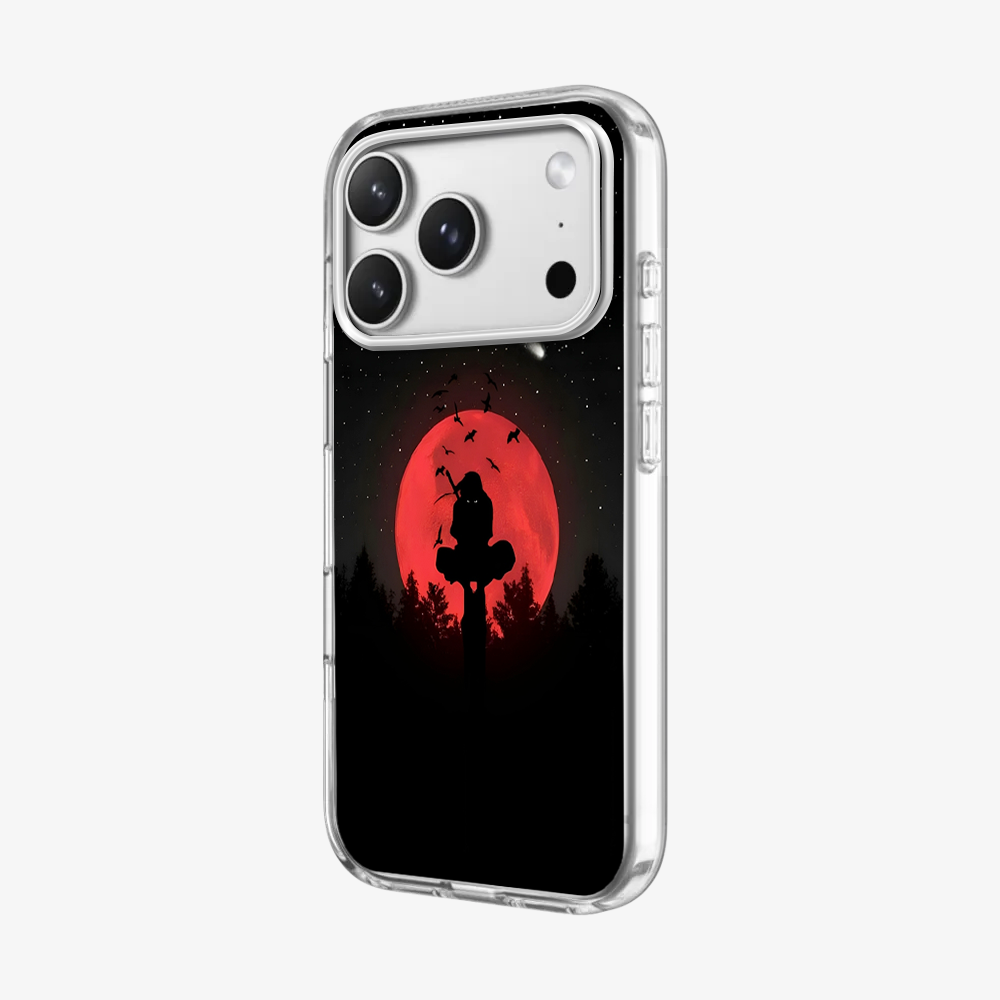 Anime Itachi Over a Moon Phone Case
