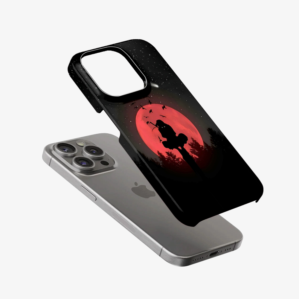 Anime Itachi Over a Moon Phone Case