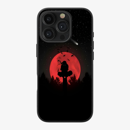 Anime Itachi Over a Moon Phone Case Clear Silicone Case