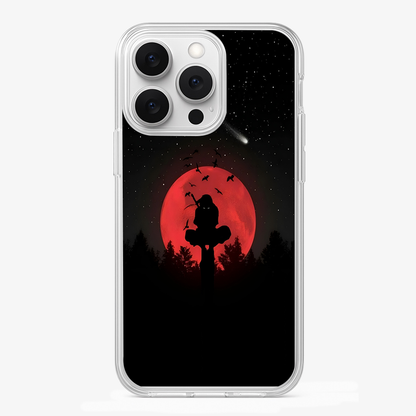 Anime Itachi Over a Moon Phone Case Glass Case