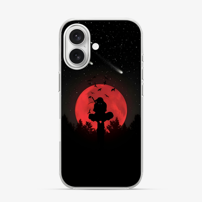 Anime Itachi Over a Moon iPhone 16 Case