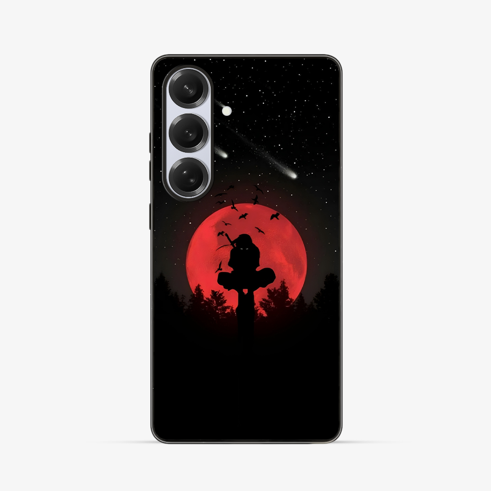 Anime Itachi Over a Moon Samsung Phone Case