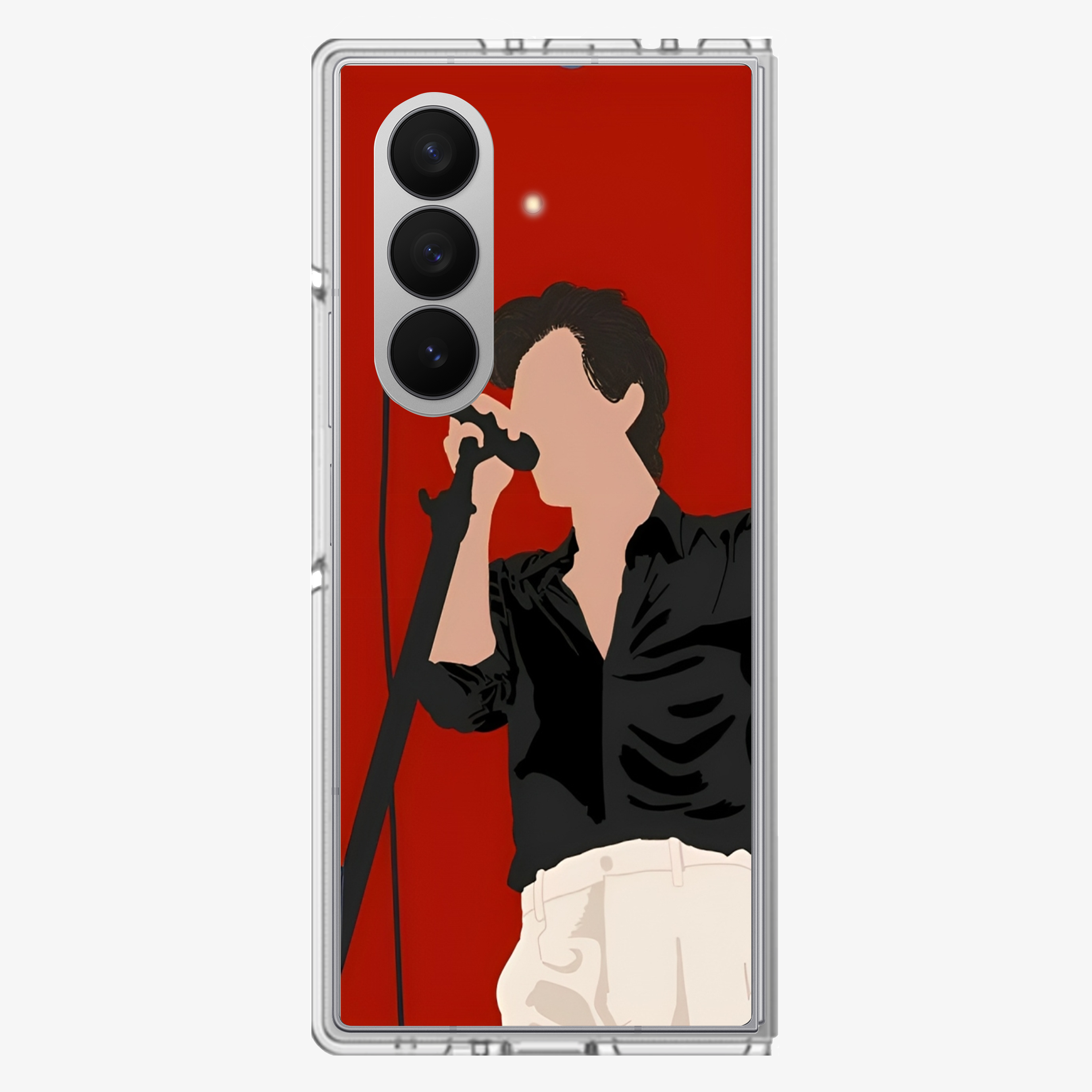 Harry Styles With A Mic Samsung Z Fold Phone Case