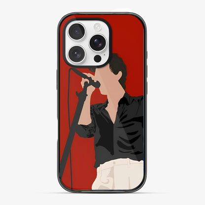 Harry Styles With A Mic Phone Case Anti Yellow Silicone Case