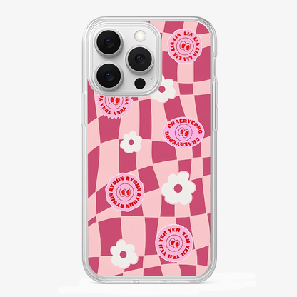 ITZY Pink Phone Case Glass Case