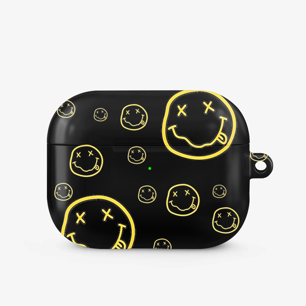 Smiley Black Airpods Case