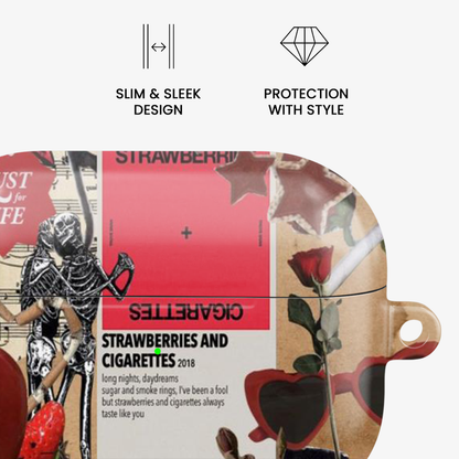 Strawberries and Cigarettes Airpods Case