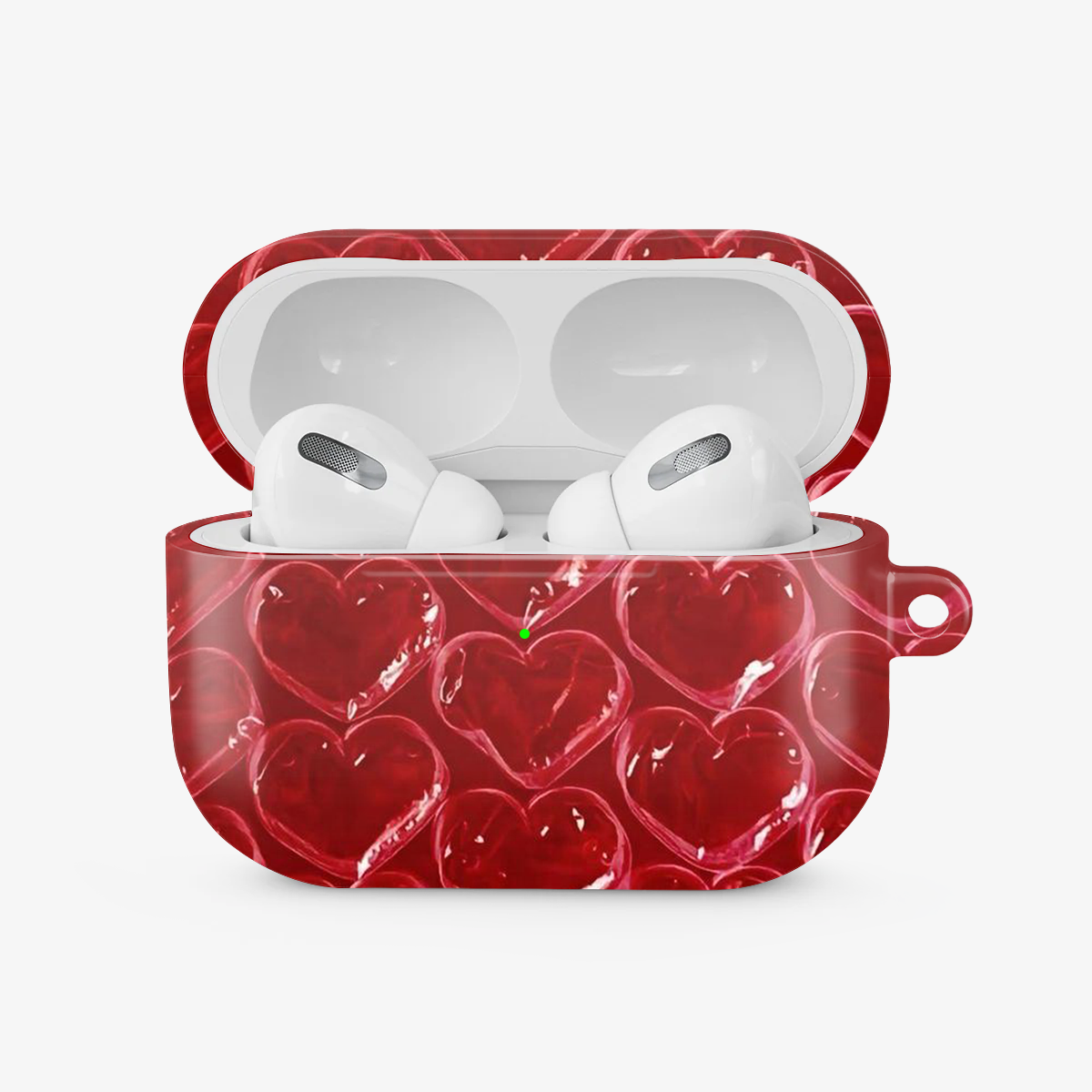 Pop Red Heart Airpods Case