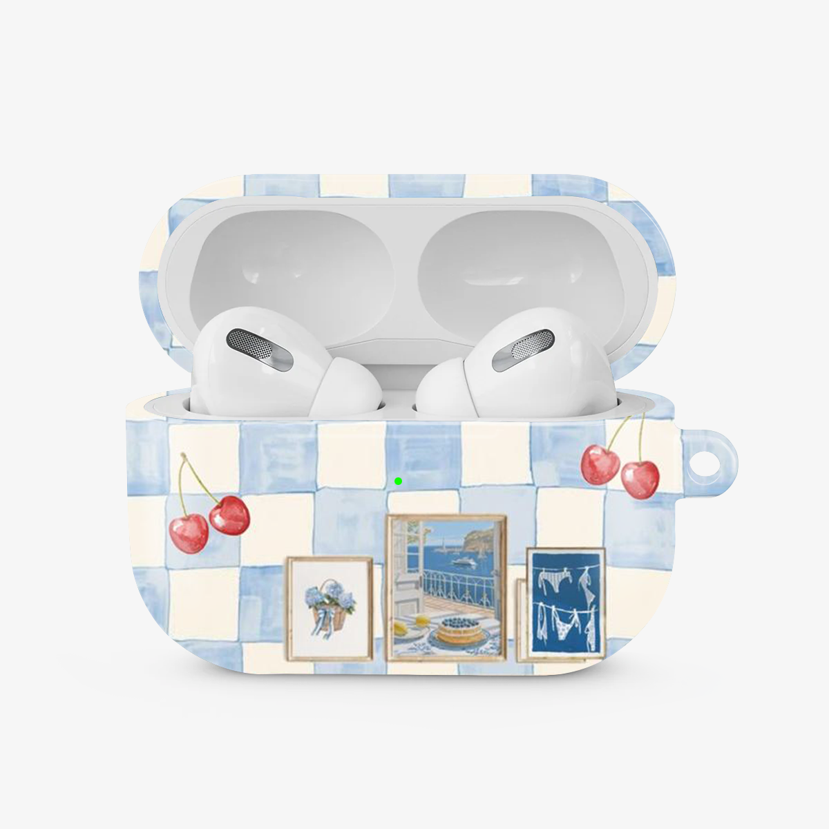 Sea Side Checker Airpods Case