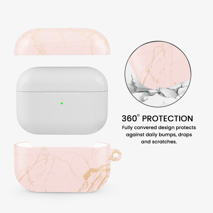 Peachy Gold Airpods Case