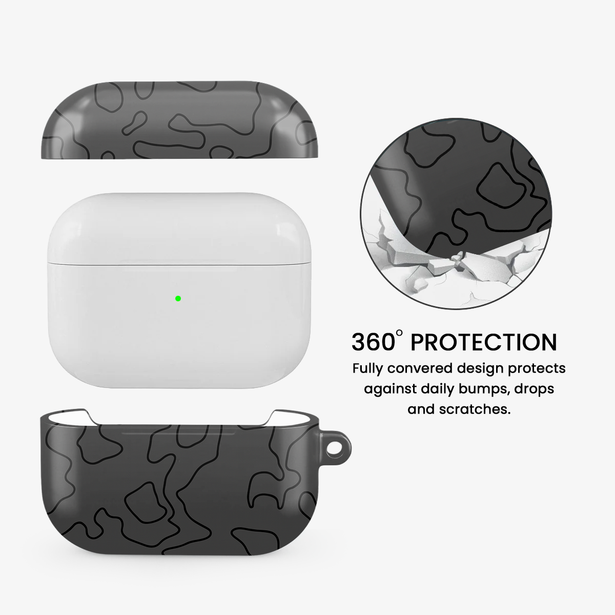 Black Rock Airpods Case