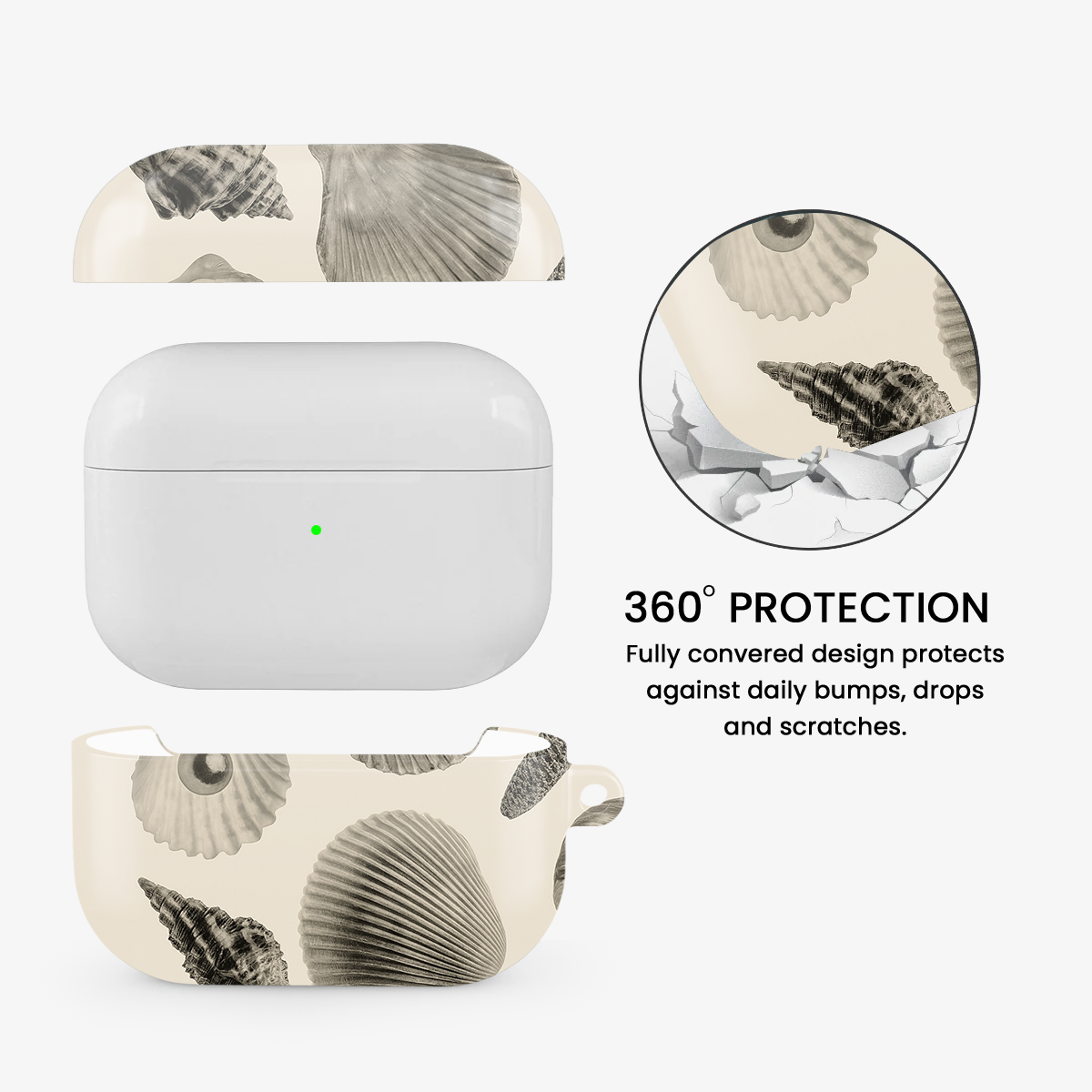 Shell Mosaic Airpods Case