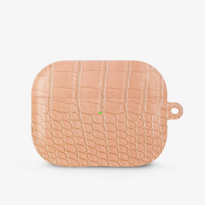 Pink Croco Airpods Case