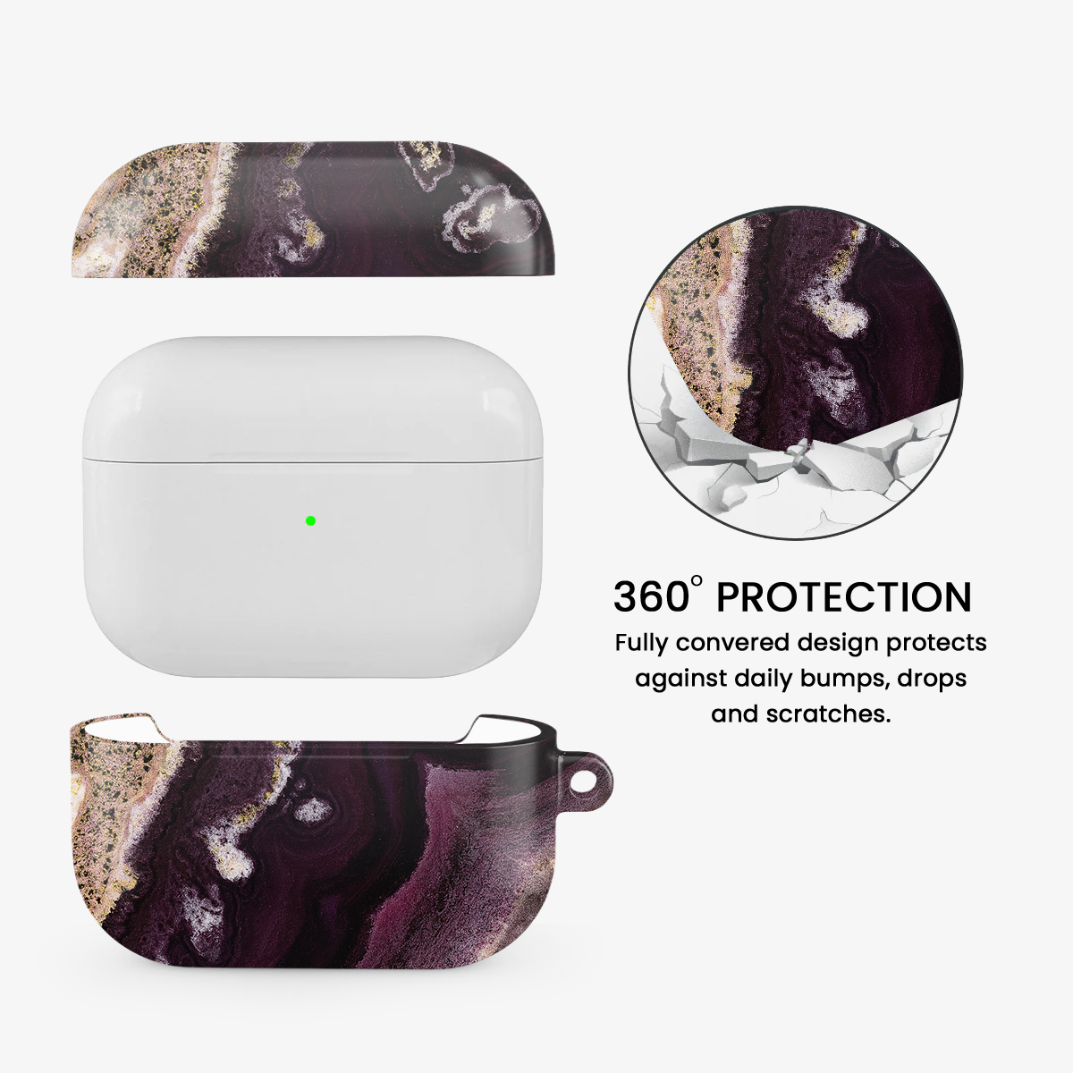 Purple Skies Airpods Case