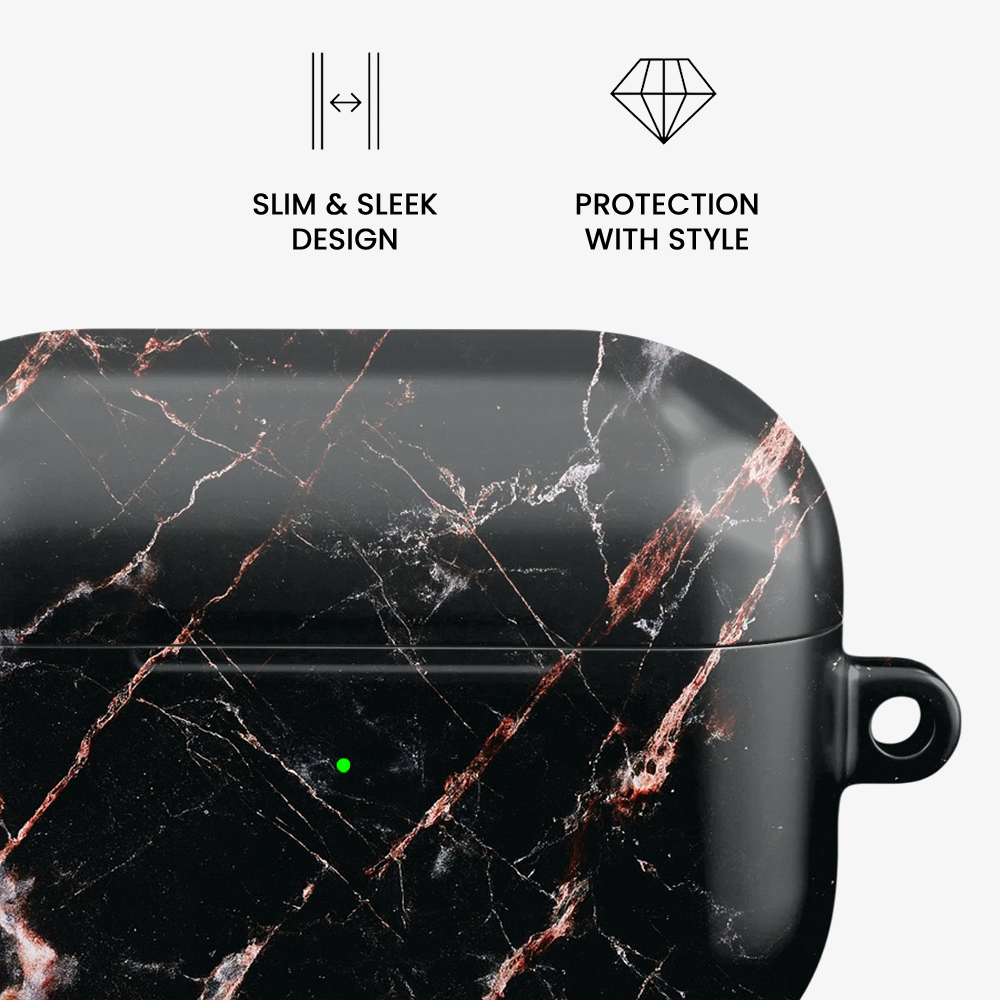 Rose Gold Marble Airpods Case