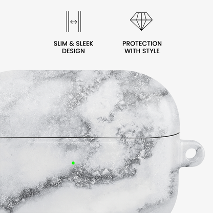 White Winter Airpods Case