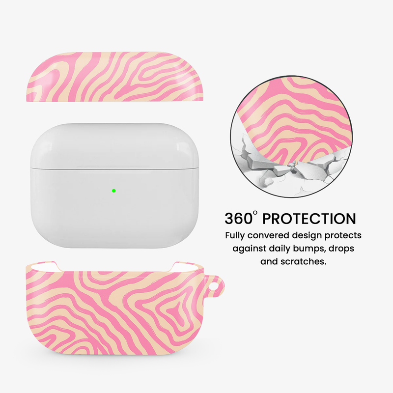 Pink Shores Airpods Case