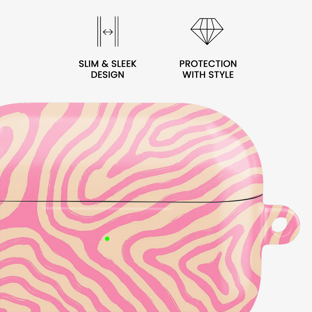 Pink Shores Airpods Case
