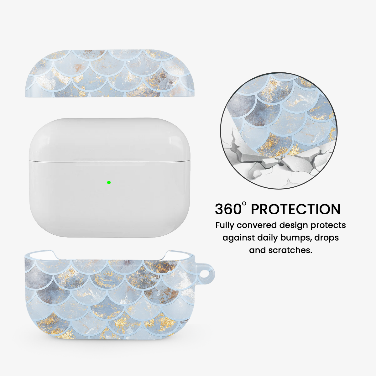 Mermaid Skin Airpods Case