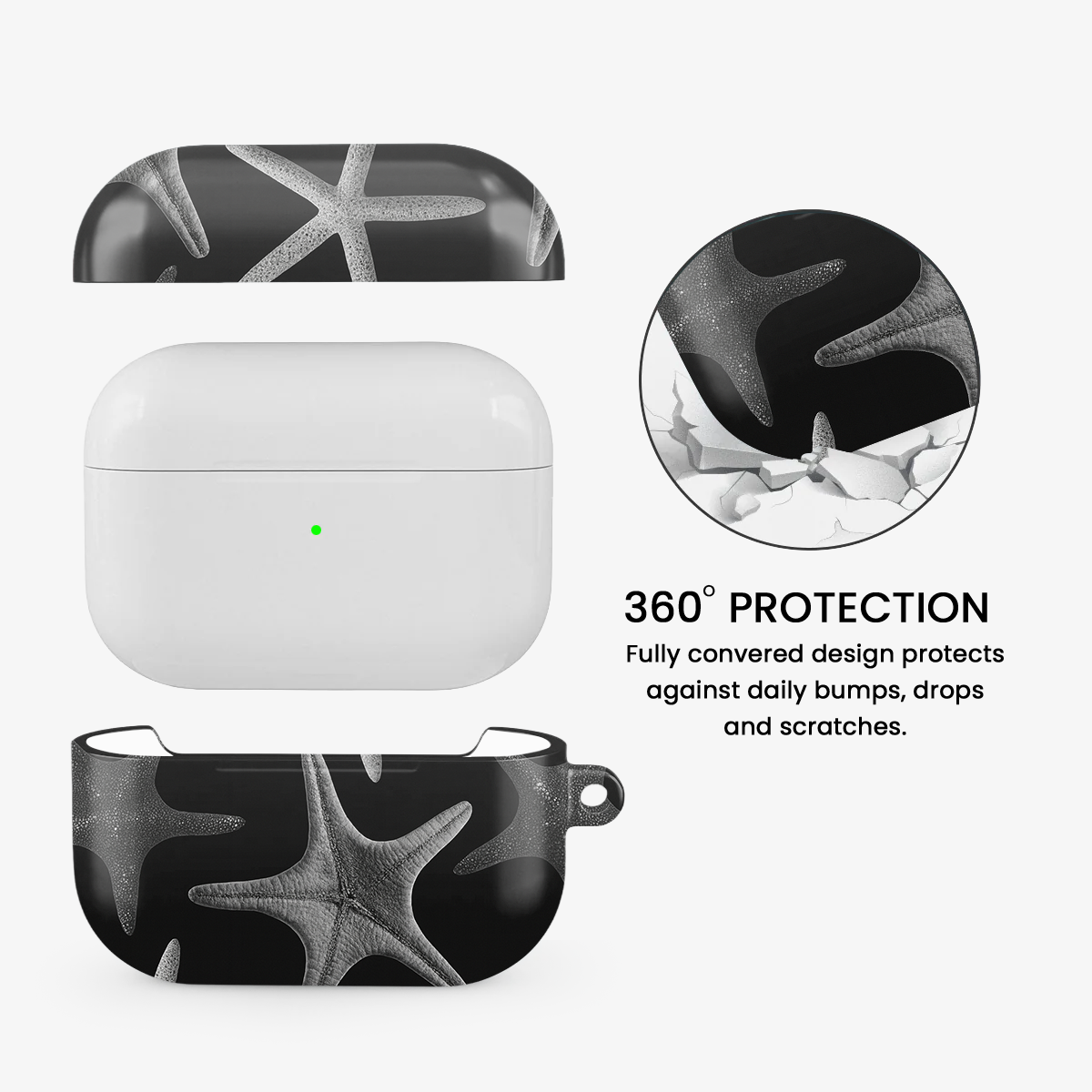 Midnight Ocean Airpods Case