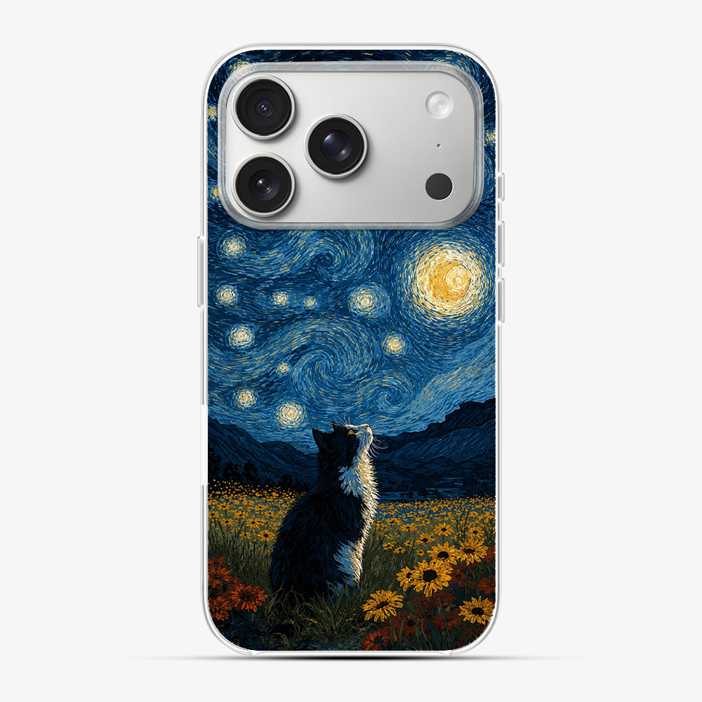 Over The Moon Cat Phone Case