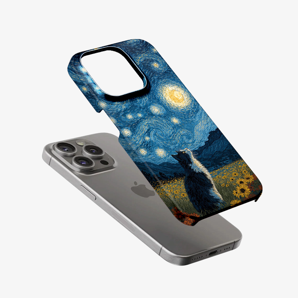 Over The Moon Cat Phone Case