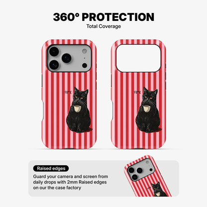 Stripe Meowt Phone Case