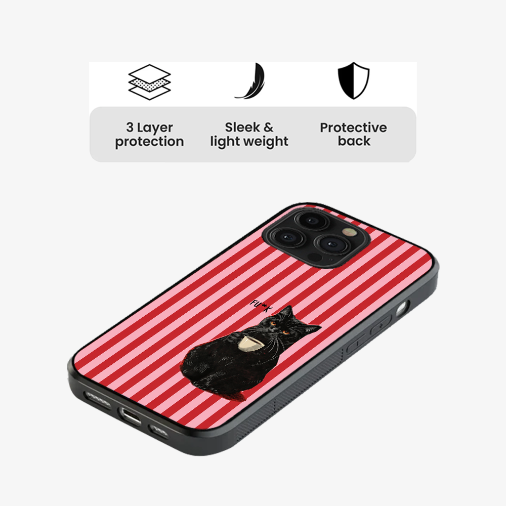 Stripe Meowt Phone Case