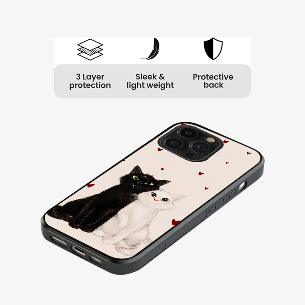 You, Me & The Cat Phone Case