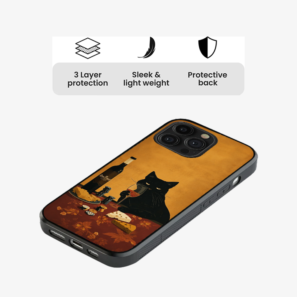 Wine & Whiskers Phone Case