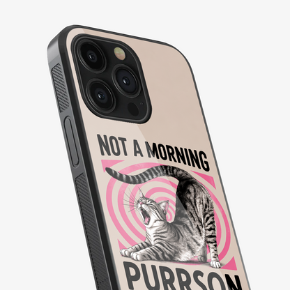 Not A Morning Purrson Phone Case