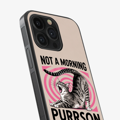 Not A Morning Purrson Phone Case