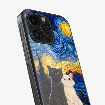 Two Cats One Moon Phone Case
