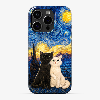 Two Cats One Moon Phone Case