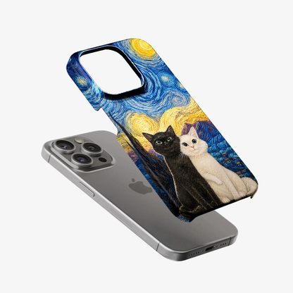 Two Cats One Moon Phone Case