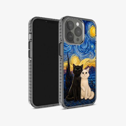 Two Cats One Moon Phone Case