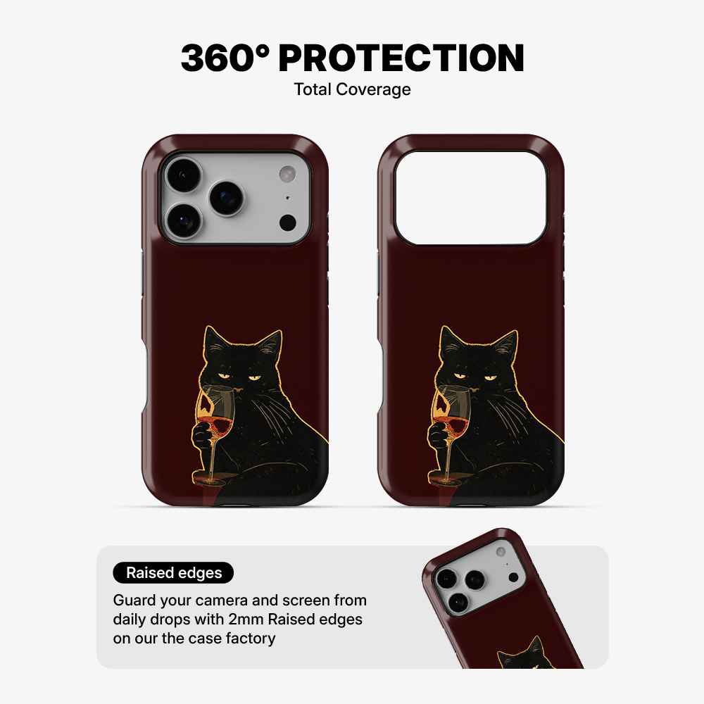 Sip Happens Cat Phone Case