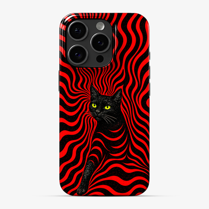 Red Alert Cat Phone Case
