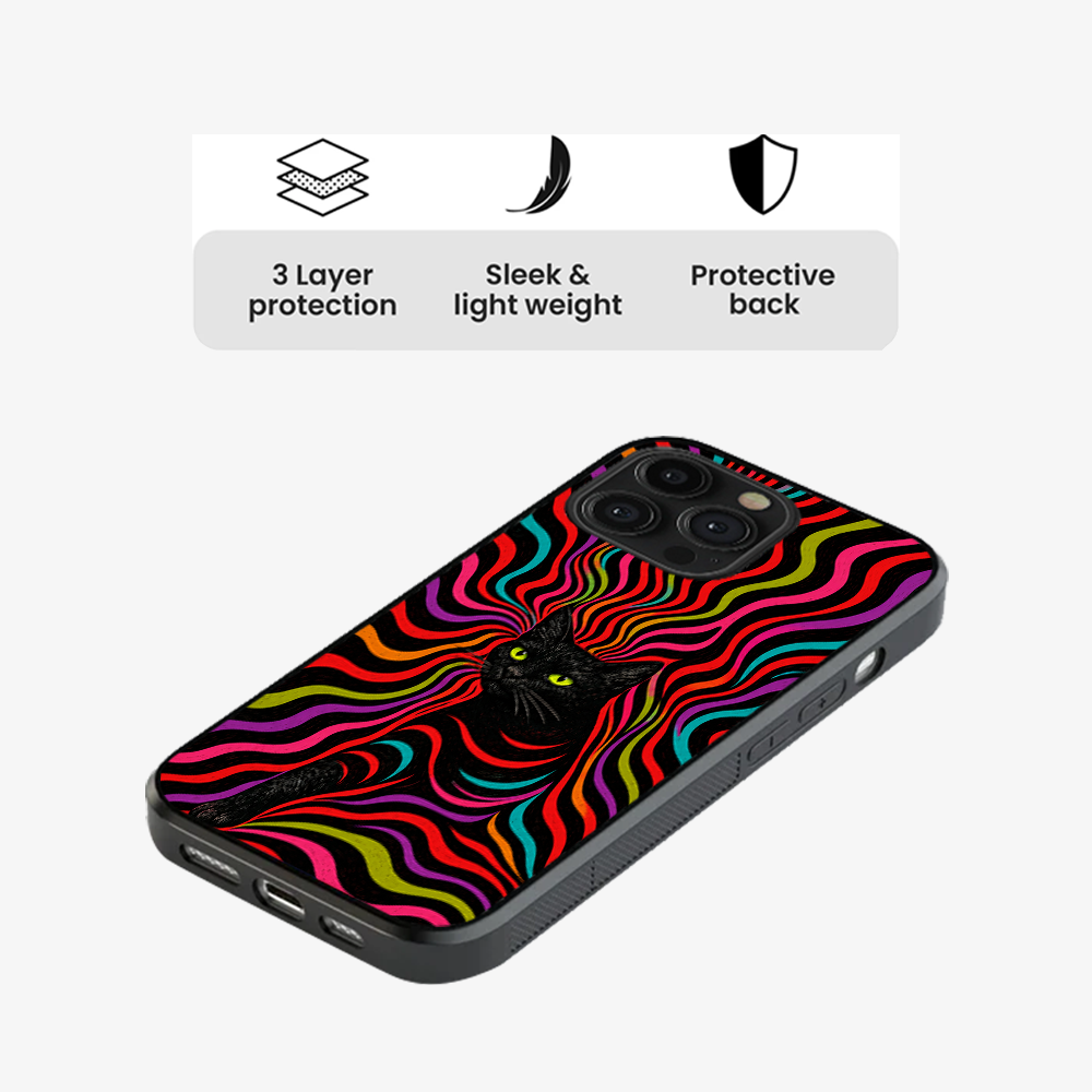 Trippy Whiskers Phone Case